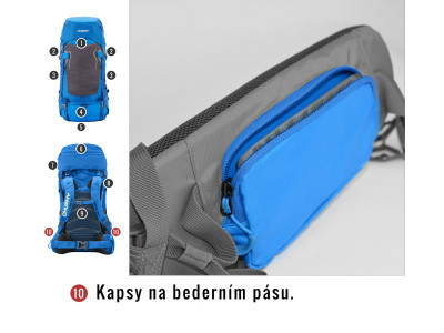 Batoh Ultralight   Rony 50l černá