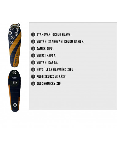 Spacák Extreme Ladies Motion -20°C oranžová