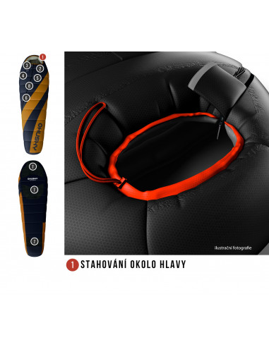 Spacák Extreme Ladies Motion -20°C oranžová