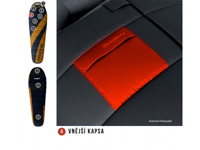 Spacák Extreme Ladies Motion -20°C oranžová