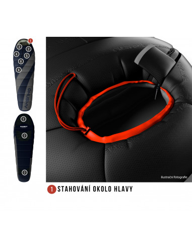 Spacák Extreme  Enemy -12°C šedá