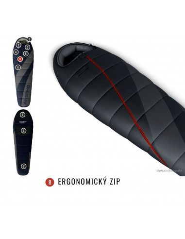 Spacák Extreme  Enemy -12°C šedá