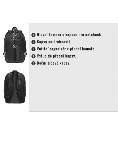 Batoh Office   Slander 28l černá