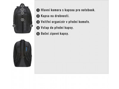 Batoh Office   Slander 28l černá