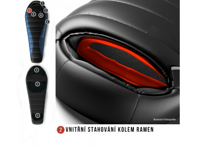 Spacák Péřový Drape -20°C modrá