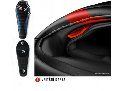 Spacák Péřový Drape -20°C modrá