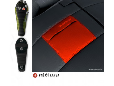 Spacák Péřový Dinis -10°C zelená