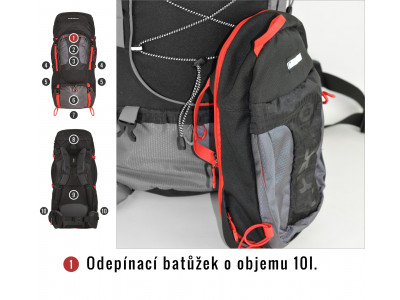 Batoh Expedice   Samont 60+10 l černá