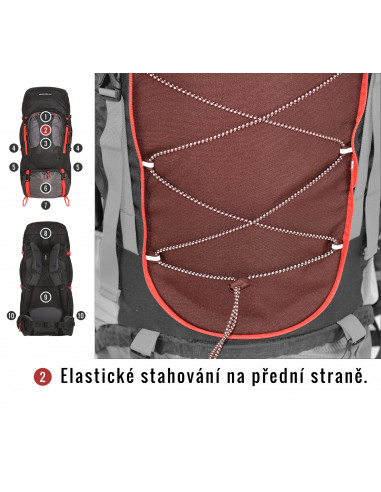 Batoh Expedice   Samont 60+10 l černá