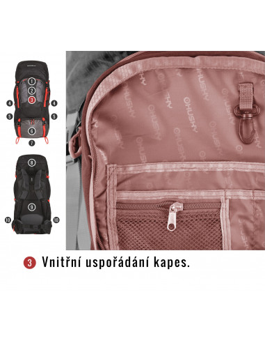 Batoh Expedice   Samont 60+10 l černá