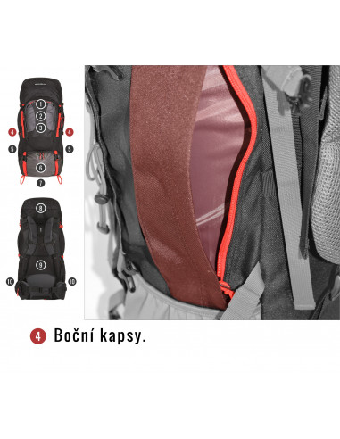 Batoh Expedice   Samont 60+10 l černá