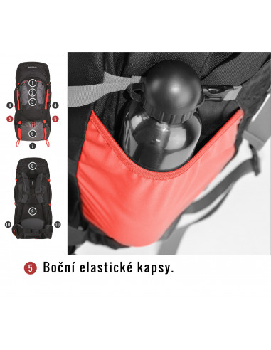 Batoh Expedice   Samont 60+10 l černá