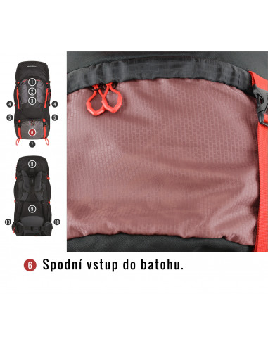 Batoh Expedice   Samont 60+10 l černá