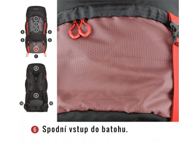 Batoh Expedice   Samont 60+10 l černá