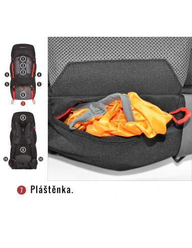 Batoh Expedice   Samont 60+10 l černá