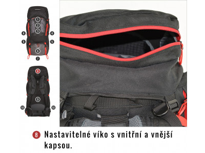 Batoh Expedice   Samont 60+10 l černá