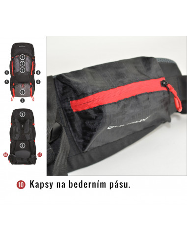 Batoh Expedice   Samont 60+10 l černá