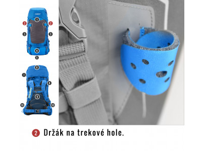 Batoh Ultralight   Rony 50l modrá