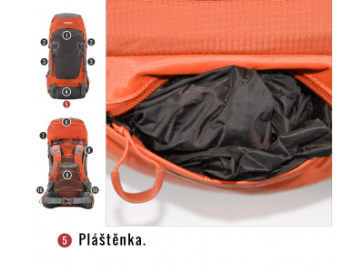 Batoh Ultralight   Rony 50l oranžová