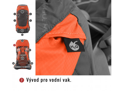 Batoh Ultralight   Rony 50l oranžová