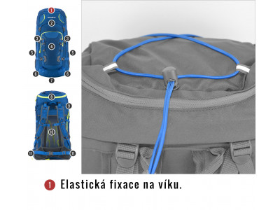 Batoh Expedice / Turistika   Sloper 45 l modrá