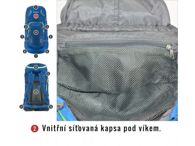 Batoh Expedice / Turistika   Sloper 45 l modrá