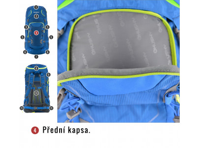 Batoh Expedice / Turistika   Sloper 45 l modrá