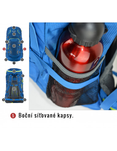 Batoh Expedice / Turistika   Sloper 45 l modrá