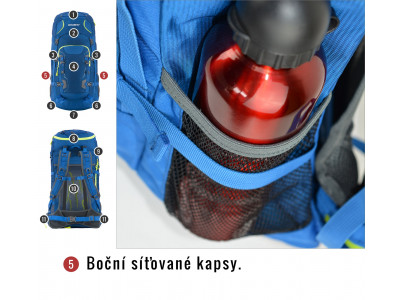 Batoh Expedice / Turistika   Sloper 45 l modrá