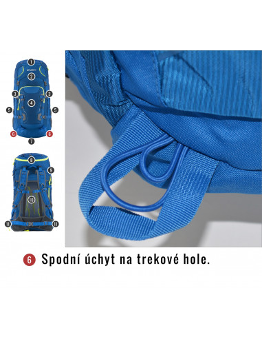 Batoh Expedice / Turistika   Sloper 45 l modrá