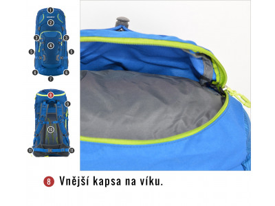 Batoh Expedice / Turistika   Sloper 45 l modrá