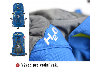 Batoh Expedice / Turistika   Sloper 45 l modrá