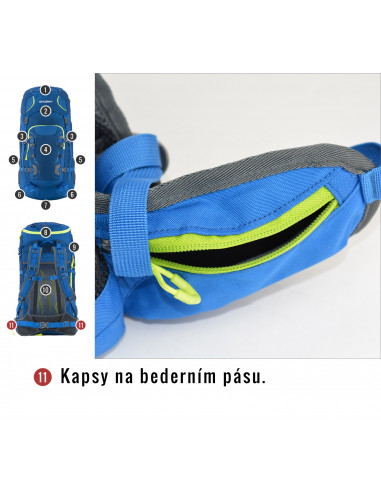 Batoh Expedice / Turistika   Sloper 45 l modrá