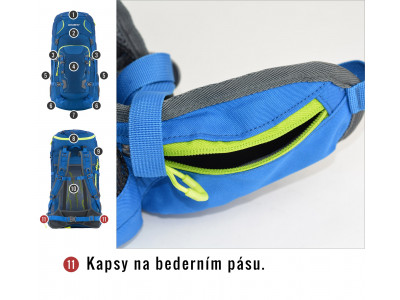 Batoh Expedice / Turistika   Sloper 45 l modrá