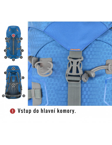 Batoh Expedice / Turistika   Scape 38l modrá