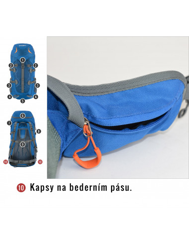 Batoh Expedice / Turistika   Scape 38l modrá