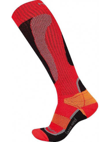 Ponožky   Snow Wool červená