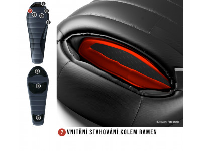 Spacák Péřový Dopy -25°C antracit