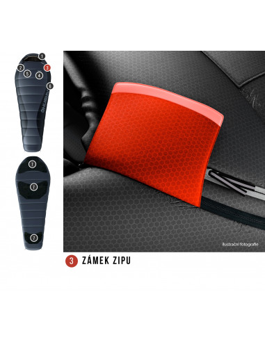 Spacák Péřový Dopy -25°C antracit