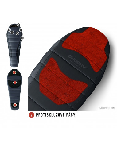 Spacák Péřový Dopy -25°C antracit