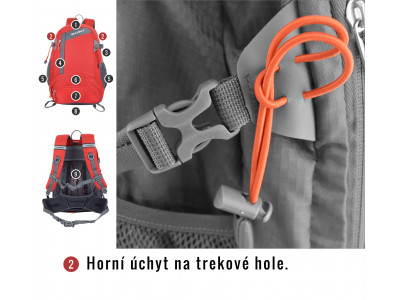 Batoh Turistika   Stingy 28l červená