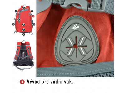 Batoh Turistika   Stingy 28l červená