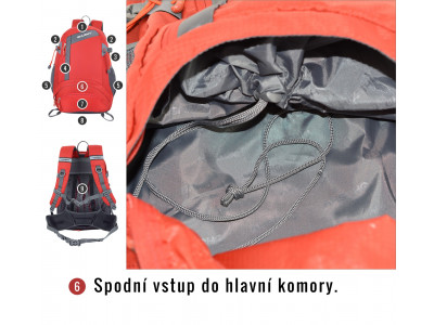 Batoh Turistika   Stingy 28l červená