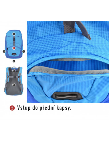 Dětský batoh   Junny 15l modrá