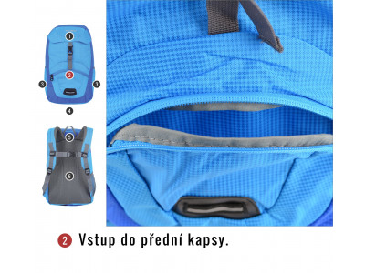 Dětský batoh   Junny 15l modrá