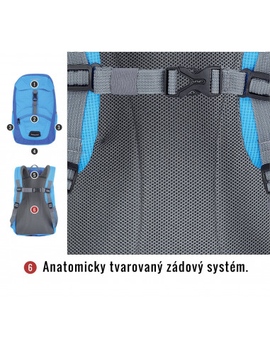 Dětský batoh   Junny 15l modrá