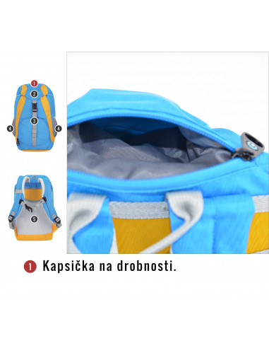 Dětský batoh  Sweety 6l modrá