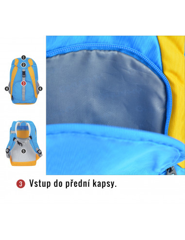 Dětský batoh  Sweety 6l modrá