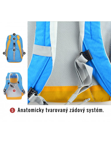 Dětský batoh  Sweety 6l modrá