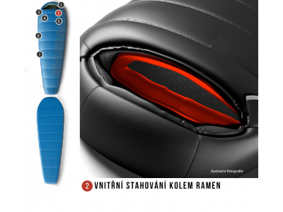 Spacák Outdoor Husky -10°C LONG modrá